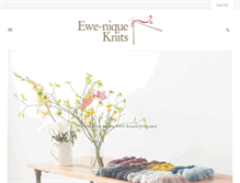 Tablet Screenshot of ewe-niqueknits.com